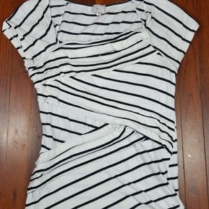 Anthropologie postmark striped cap sleeve top